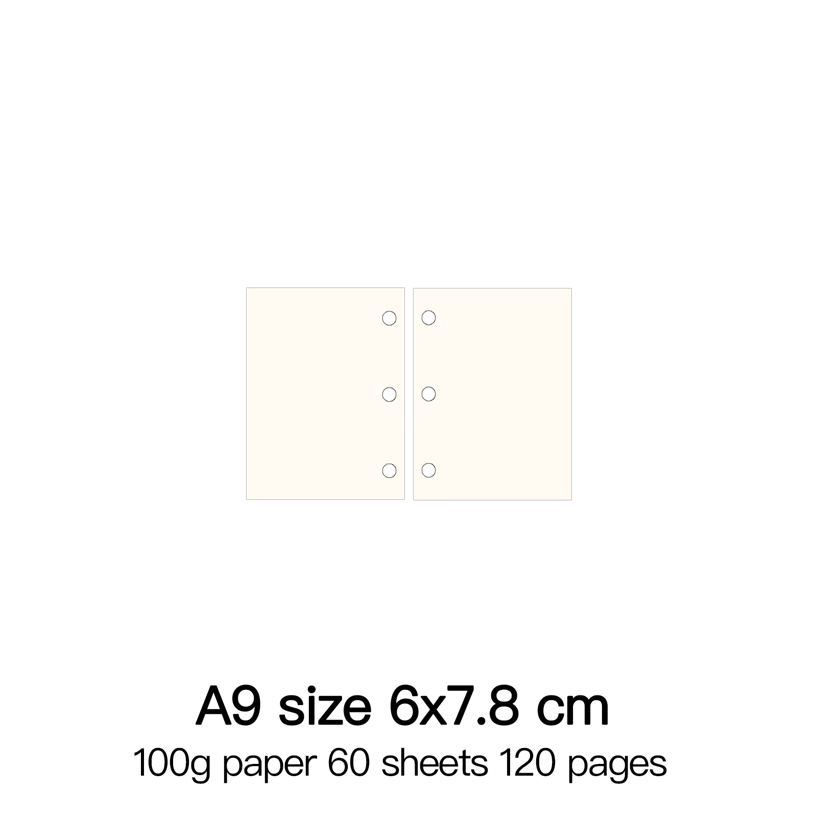 Premium Loose Leaf Spiral Notebook with High-Quality 100g Paper Inserts