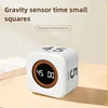 Productivity Timer Productivity Cube Timer Gravity Sensor LED Display 4 Preset Time Kids Time Management Kitchen Countdown Timer