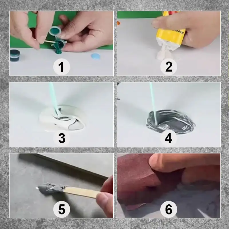85g Multifunctional Tile Stone Crack Repair Kit Ceramic Floor Tiles Potholes Repair Paste Floor Cracks Traceless Agent