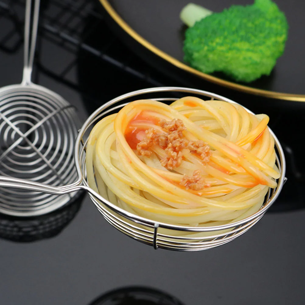 

Spider Strainer Skimmer Stainless Steel Asian Ladle Wire Spoon Handle Kitchen Frying Food Pasta Spaghetti
