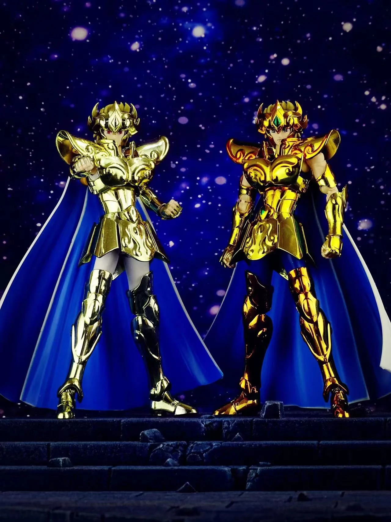 Cs Modello Saint Seiya Myth Cloth Ex Leo/Lion Aiolia 24K Con Phoenix Ikki Head 2.0 Gold Knights Of The Zodiac Action Figure