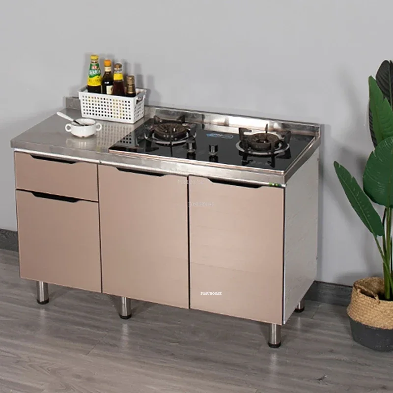 Solid Wood Kitchen Cabinets Home Kitchen Furniture  Stove Cabinets Stainless Steel Sink Cabinets Overall Kitchen Cabinets z 3
