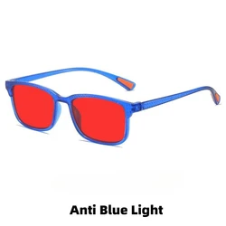 Blue Light Blocking Night Vision Protective Eyewear with Orange or Red Lens (Blue Red)