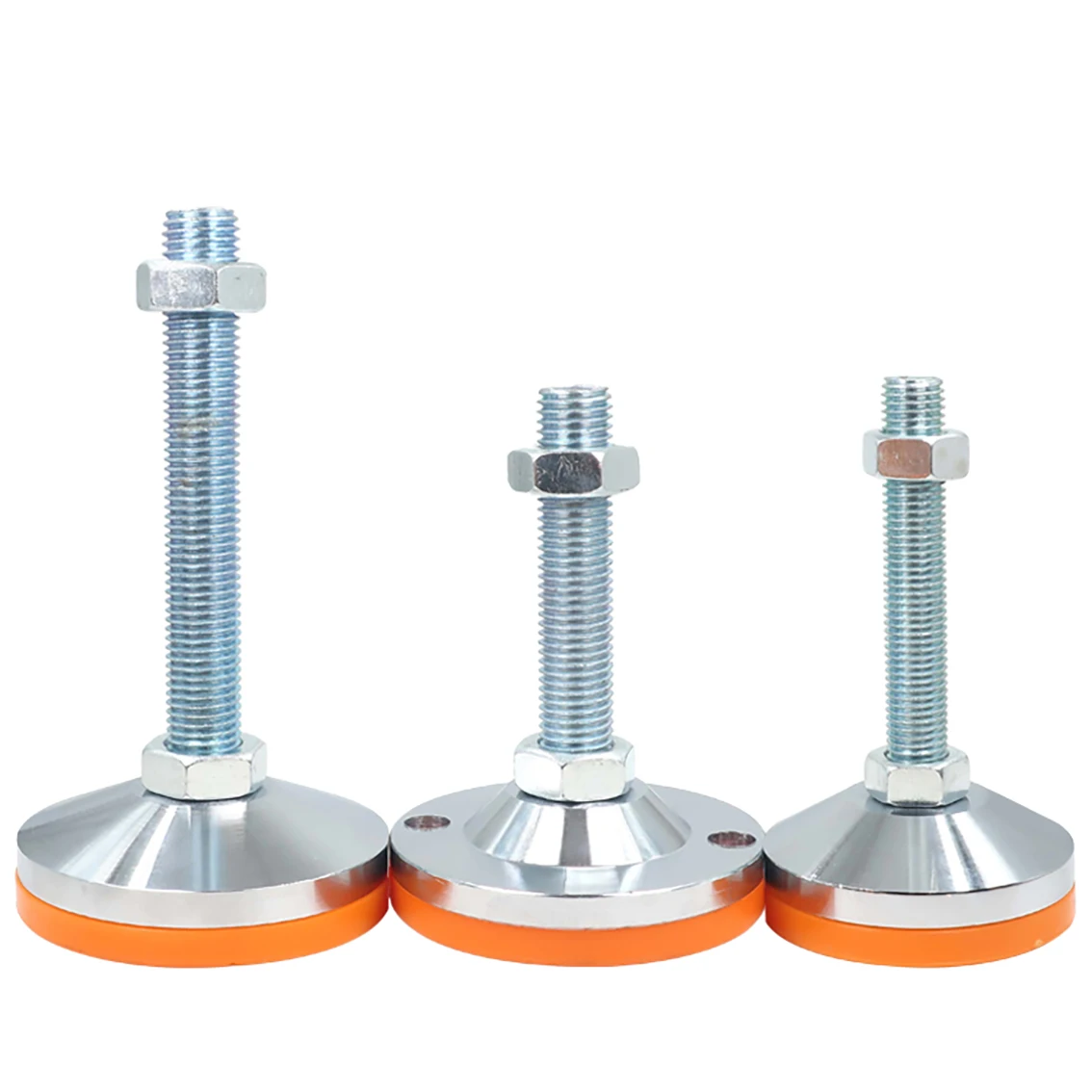 Copo Pesado do pé do Parafuso Fixo da Fundação pé Ajustável Anti Slip Shock Absorber pé do Apoio Diâmetro da Base 100 mm Aço Inoxidável