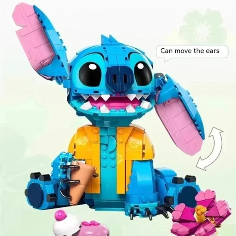 700+PCS Cute Stitch Assembling Building Blocks Children 3D Model Puzzle Assembly Toys Birthday Gift Display Decoration 5