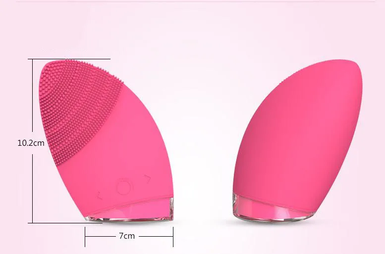 Men women household makeup electronic ultrasonic washing machine silicone cleansing instrument The pore cleaner facial massager