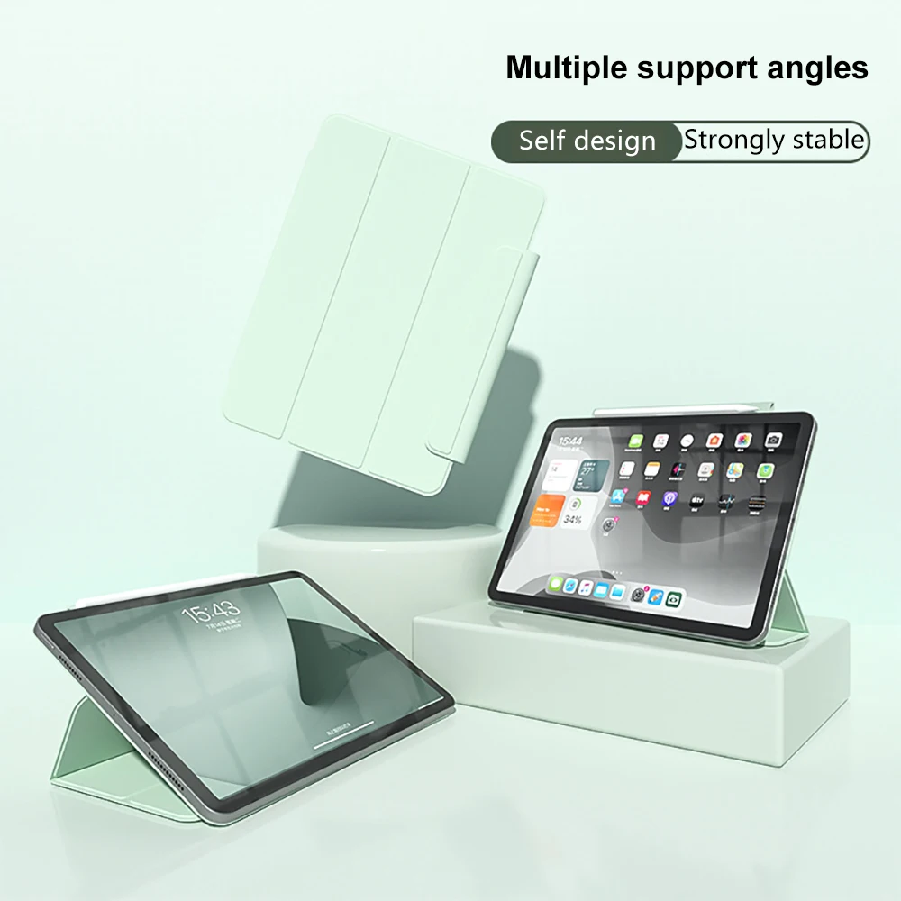 Folio Inteligente para Ipad 10th Geração Case 2023 m2 Ipad ar Case 2023 Pro 11 12.9 4th Funda 2023 Mini Magneticamente Capa - Imagem 6