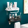 Kawaii Cat Bathroom Shelf Organizer, Punch-Free Storage Rack with Hooks, Shampoo Shower Storage Rack, Bathroom Storage Accessory 1