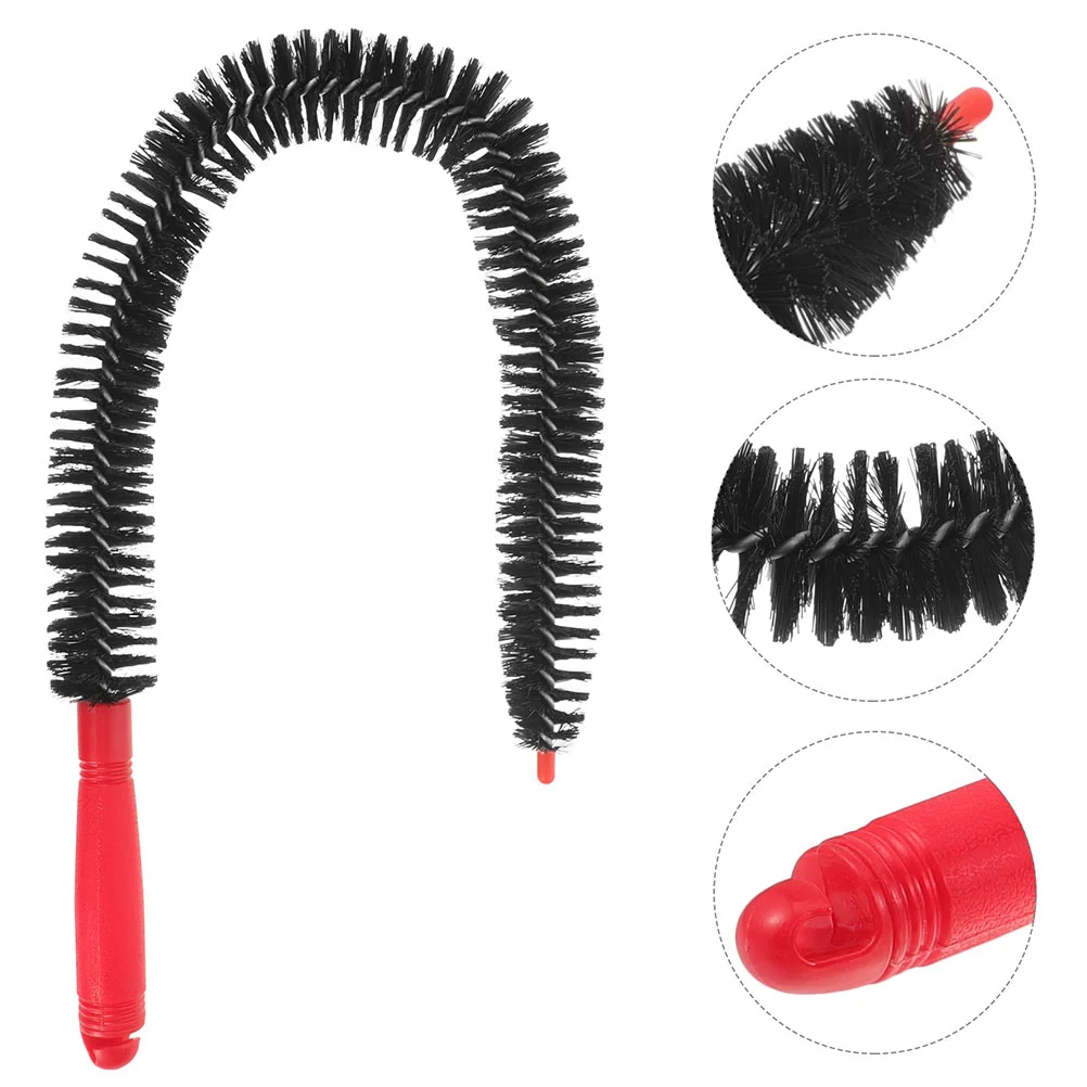 

2 Pcs Cleaning Brush for Pipes Refrigerator Coil Waterbottle Scrub with Longer Handle Bottles Drain Cleaner Engine