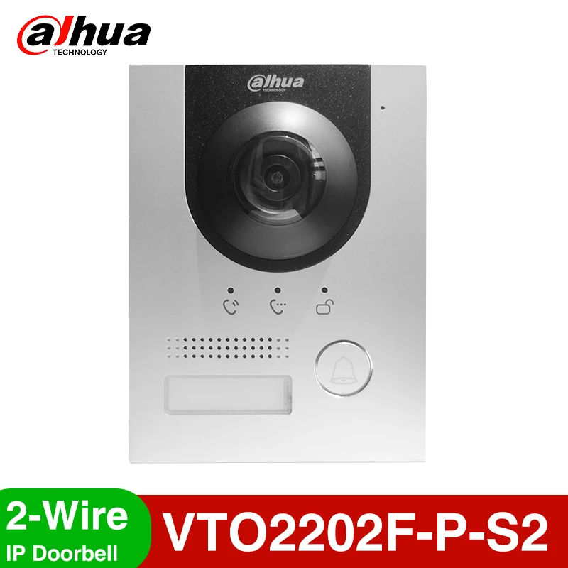 Dahua Campainha Com Câmera DHI-VTO2202F-P-S2 Prateado