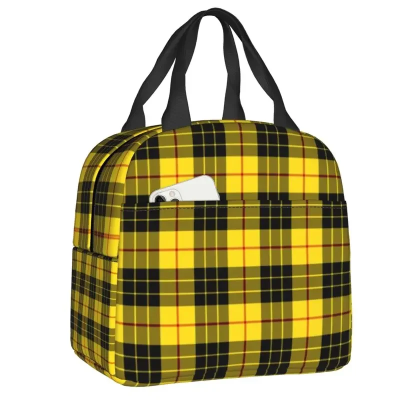 

Tartan Lunch Bag Women Thermal Cooler Insulated Lunch Boxes for Student School