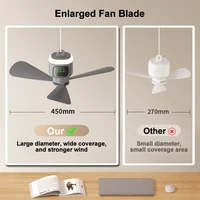 12000mAh ventilateurs de plafond ventilateur de Camping Portable tente circulateur d'air refroidisseur extérieur ventilateur électrique Rechargeable lumière LED télécommande 2