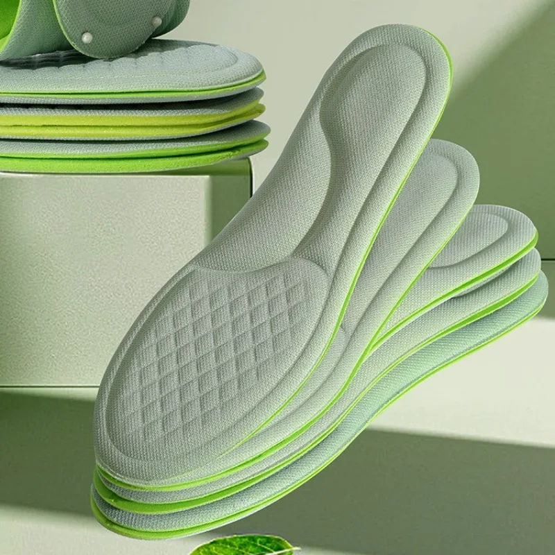 thumbnail image 3 of Plantillas ortopédicas de espuma viscoelástica suave unisex, 2/10 unidades, transpirables, desodorizantes, para calzado deportivo, antisudor y antibacterias, 3 of 5