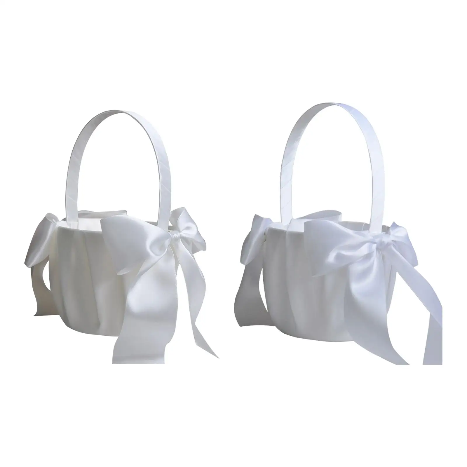 

Elegant Flower Girl Basket Storage Basket Western Wedding Decorative Basket for Ceremony Event Church Wedding Celebrations Decor