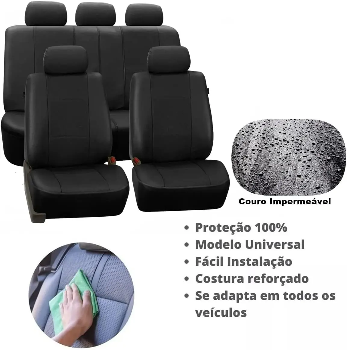 New For Jogo de Capa Banco Carro Universal em Couro Automotivo (Bege) Cars  Auto Car Accessories - AliExpress