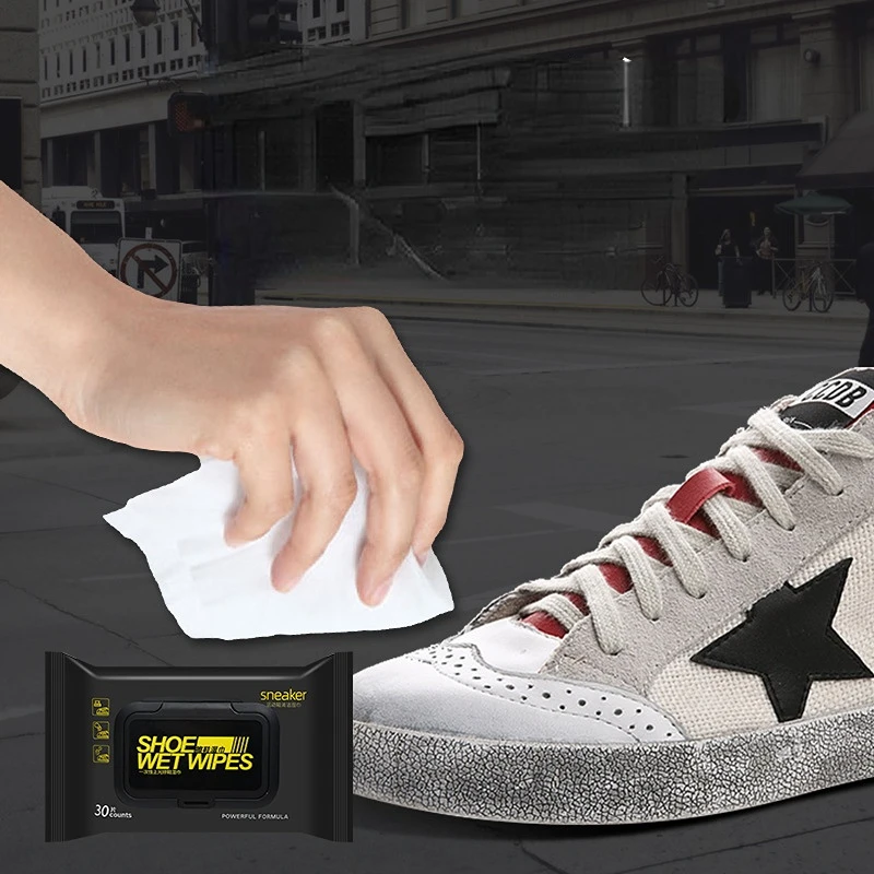 Sneaker Cleaning Wipes Disposable Shoe Wipes Small White Shoe Artifact Cleaning Tools Care Shoes Fast Scrubbing Quick Clean