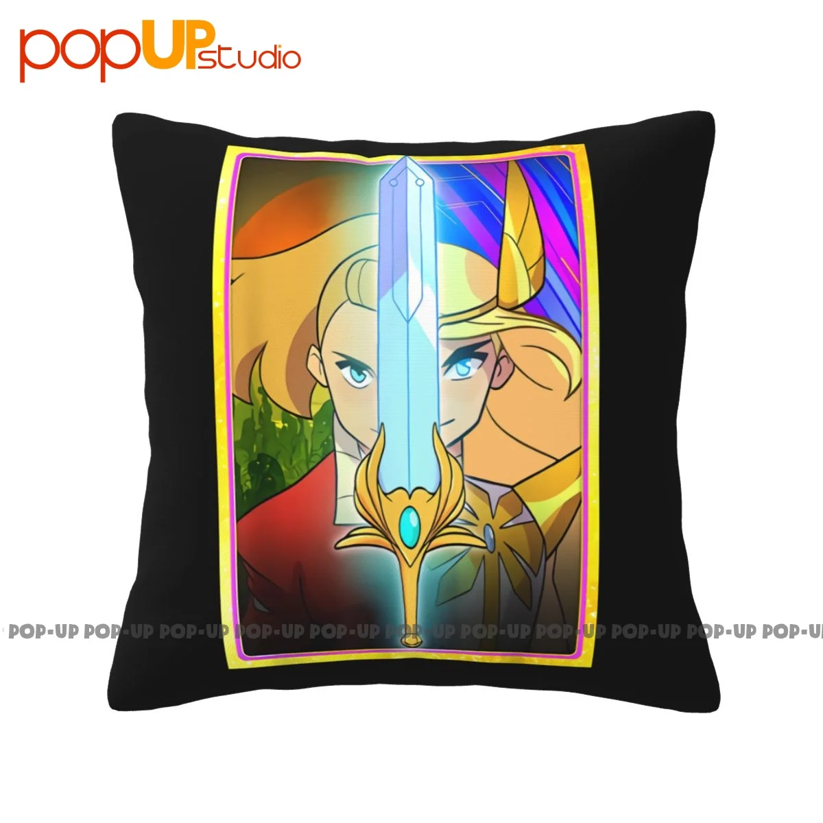 Stampa Masters Of The Universe She Ra E Swiftwind Cartoon P-250 Federa Copricuscino Stampata
