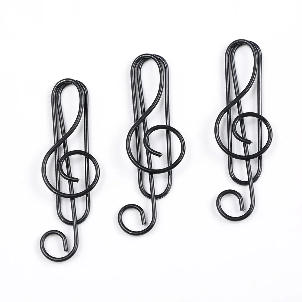 Paper Clips 20Pcs Creative Music Paper Clips Musical Notes Paper Clip Holder Clamps Bookmark Office School Stationary Students Gift