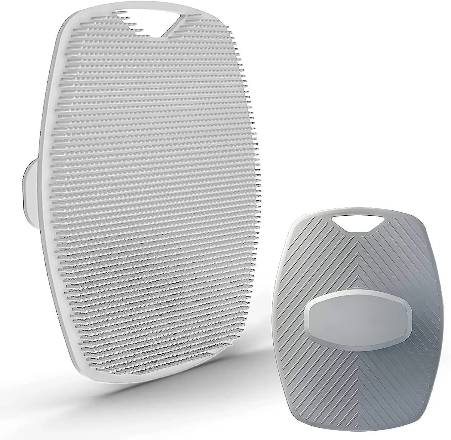 Soft Silicone Bath Brush - Unisex Oval Massage Brush with Bristles