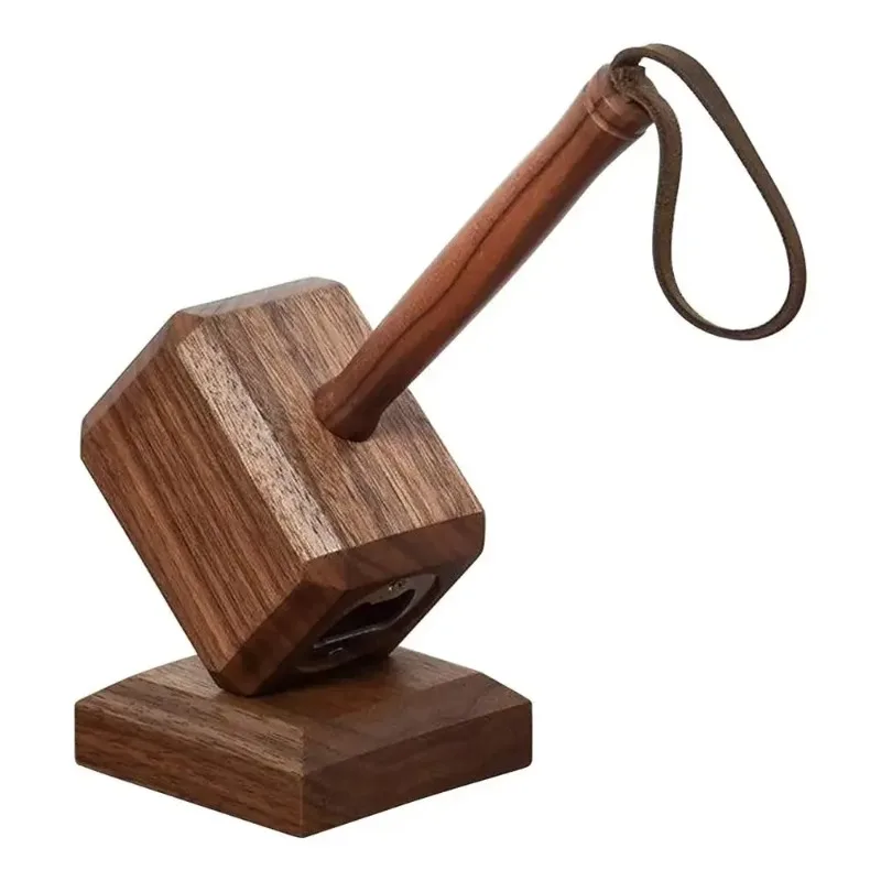 토르의 망치 병따개, 독창적인 가정용 데스크탑 장식품, 자석식 공중부양 망치, 맥주/음료/레드 와인 병따개