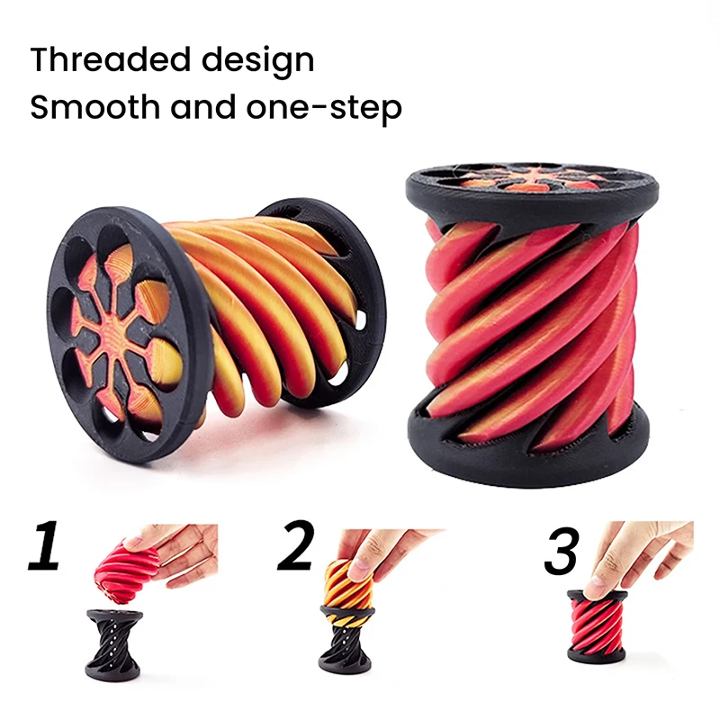 Impossible Pyramid Passthrough Sculpture 3d Printed  2024 Helix Screw Fidget Toy Spiral Cone Decompression Decorative Ornaments