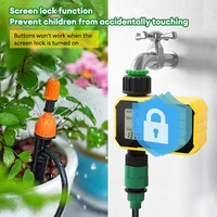 YAGO Household Solar Irrigation Timer LCD Automatic Irrigation System Outdoor Smart Garden Watering Tool Adjustable Program 4