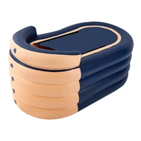 Piscine gonflable, 33,07x55,11x29,13 pouces, PVC, capacité de 220 lb, pompe rechargeable sans fil, dossier ergonomique 2