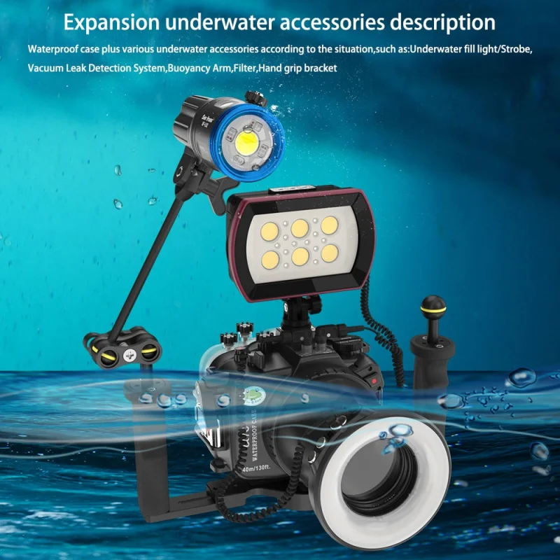 Seafrogs-다이빙 케이스 A7C 용 방수 카메라 하우징, 90mm 28-70mm 16-50mm 10-18mm 28-60mm