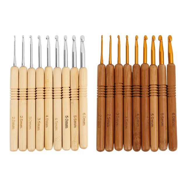 Bamboo Crochet Hook Set 5