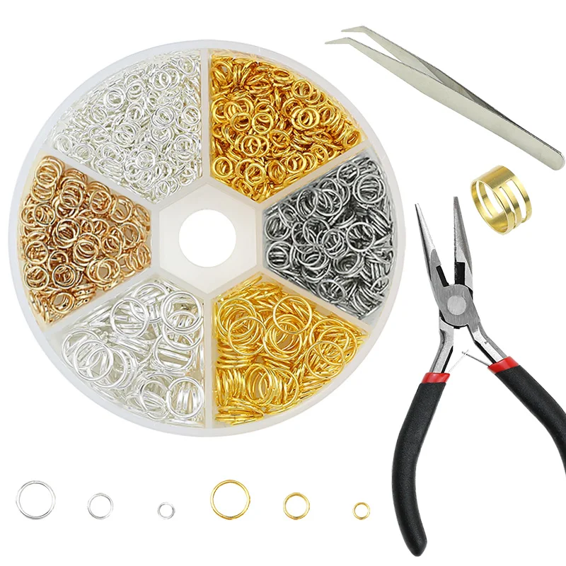Gold-Plated Brass Jump Rings for Jewelry Making and Crafting