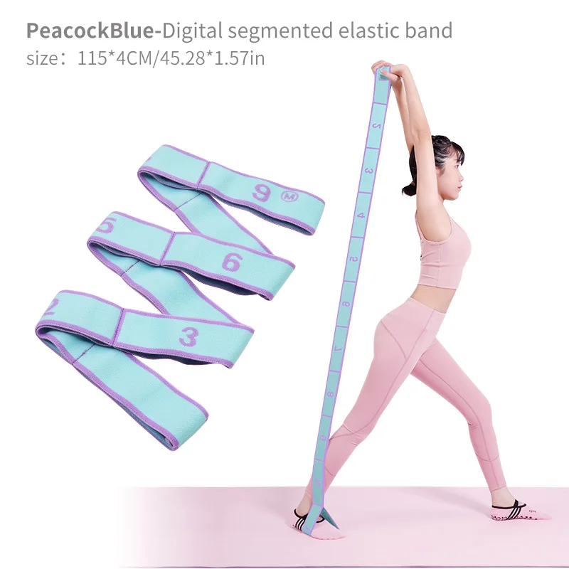 Cycleacc Yoga Straps - Non-Elastic Stretch Bands For Physical Therapy, Pilates, Dance & Gymnastics | Buy Now With Express International Delivery