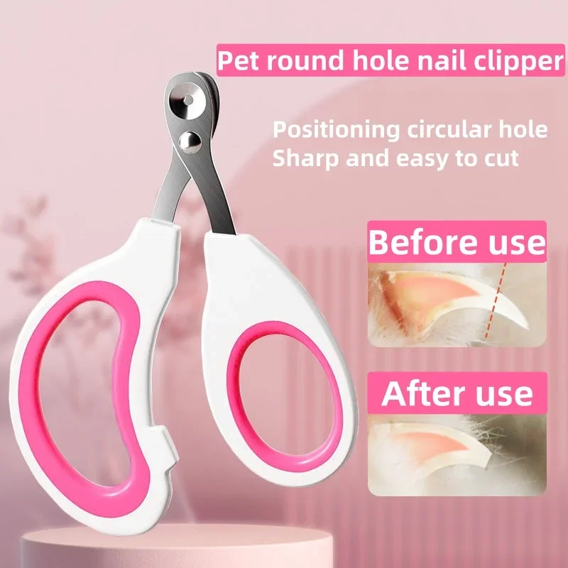 NEW Pets Professional For Small Cat Dog Stainless Steel Puppy Claws Cutter Pet Nail Grooming Clippers Trimmer_voghion.com