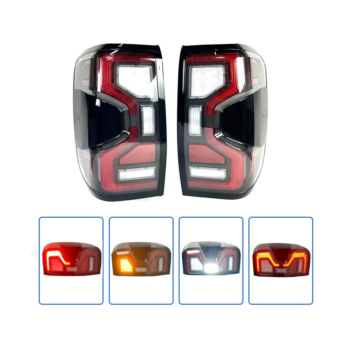 1 Pair Pickup Truck LED Tail Lights Tail Lamps Turn Signal Fog Lamp LED