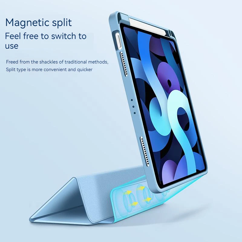 

Magnetic Smart Leather Case For Ipad 10th Air 5 4 10.9 Mini 6 With Pen Holder For Ipad 7/8/9th 10.2 Pro 11 12.9 Inch Hard Cover