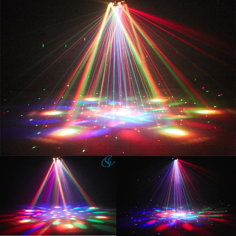 RGBW LED 100W Stage Disco Lights Projector Strobe Laser Lights Remote Control fo