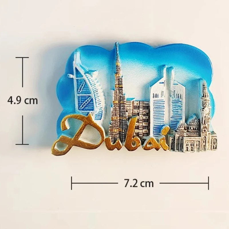 Burj Khalifa 3D Dubai Frigorifero Magnete del Frigorifero Souvenir turistici Mestieri della Resina Fatti a Mano Adesivi magnetici Decorazione della Cucina di casa Regalo di Viaggio