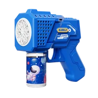 10 hole automatic bubble machine toy children's handheld space bubble gun electric light without battery bubble water 3