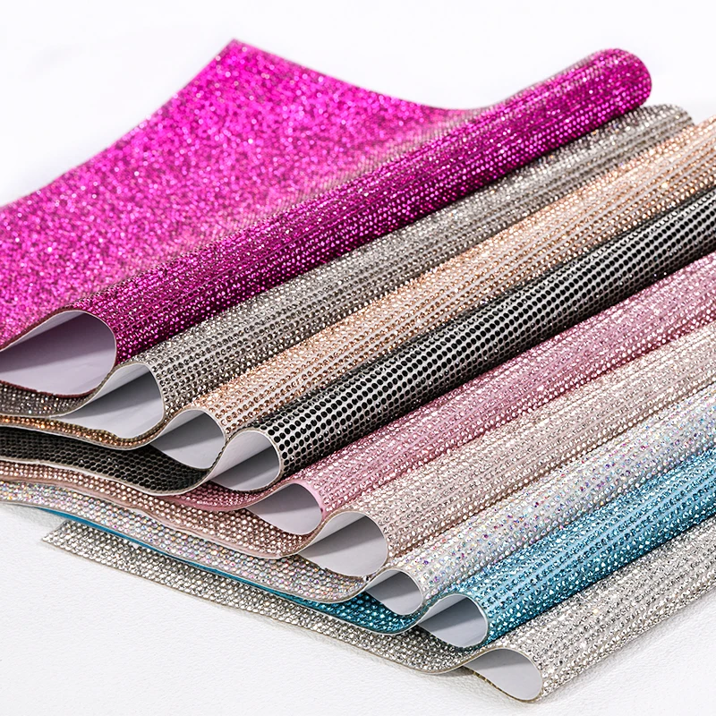 

1 Sheet 24*40CM Rhinestones Sticker Self Adhesive Sewing Trimmings Glitter Gem Art Crafts DIY Car Phone Decoration Appliques