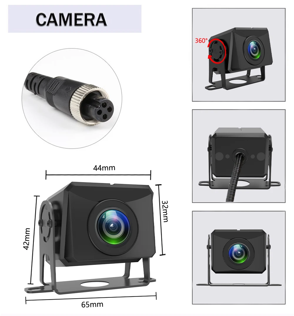 10.36 بوصة 5 قناة شاحنة نظام مراقبة الكاميرا BSD إنذار MP5 شاشة تعمل باللمس DVR مسجل فيديو السيارة AHD 1080P كاميرات عكسية