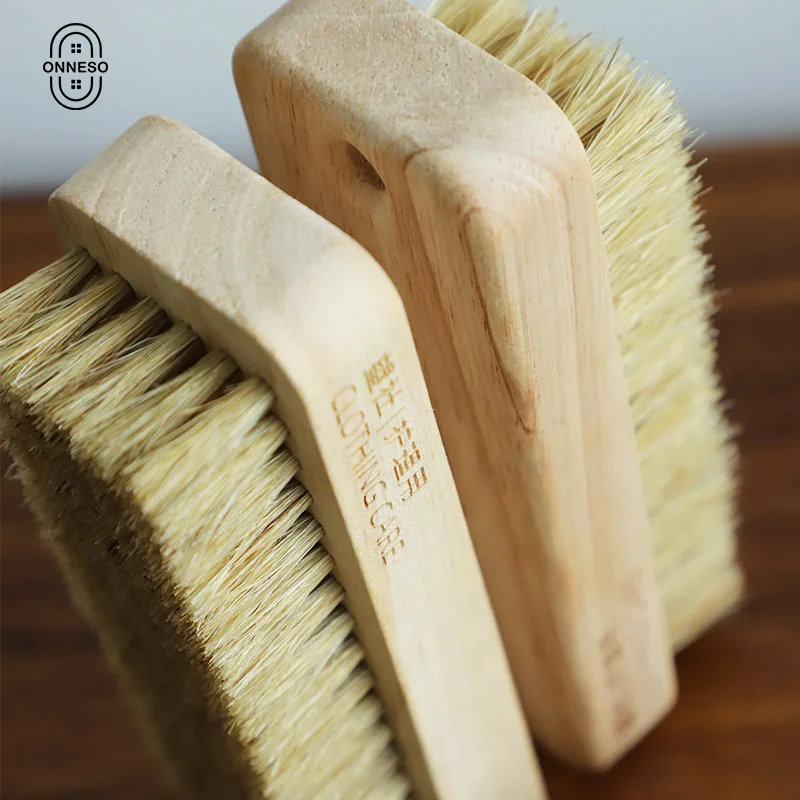 Laundry brush Pig hair and Rubber wood Soft bristle Multifunctional cleaning tools laundry cleaning brush long handled laundry brush