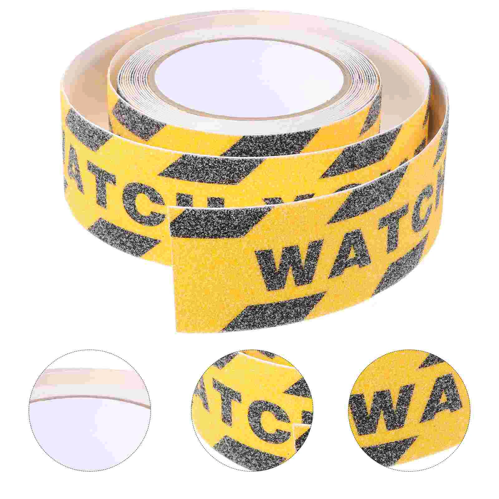 

1 Roll Watch Your Step Decals Warning Nail Sticker Adhesive Tapes Watch Your Step Nail Sticker Warning Tapes