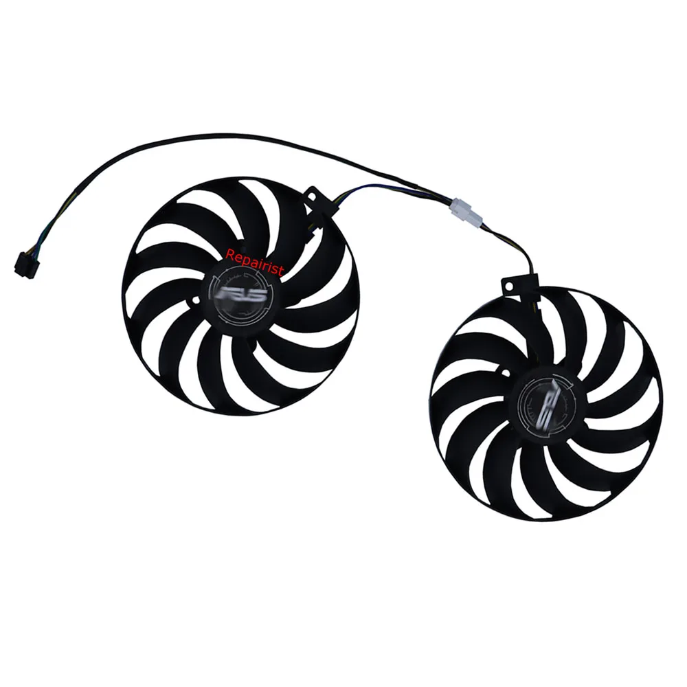 Coolerventilador de Placa de Vídeo Gráficas para Asus rx 5600 xt 5600xt Dual Evo oc para Asus Rx5700xt rx 5700 xt Dual Evo Ocsubstituir Fdc10u12s9-c Pld10010s12hh Unidades Conjuntot129215su4pinvga - Imagem 5