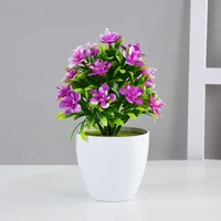 1pc Artificial Potted Plant Small Bonsai Flowers