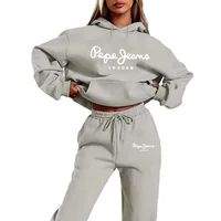 Offres spéciales quotidiennes simplicité femmes survêtement à manches longues mode femmes vêtements pantalons de survêtement pull sport en plein air décontracté 5