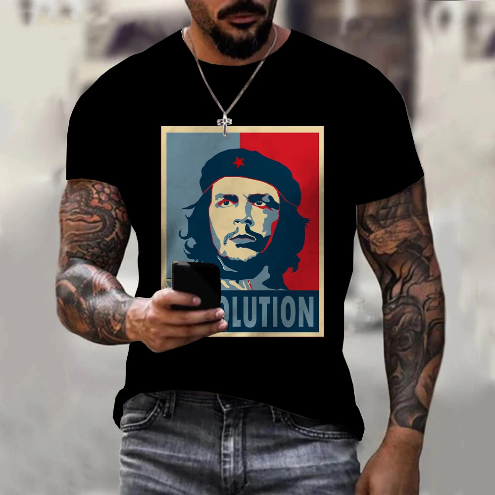 Mens Summer Short Sleeve Che Guevara T Shirt