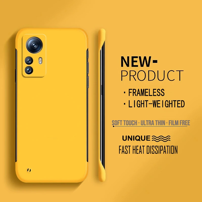 Frameless Hard PC Matte Protective Phone Case - Solid Bumper Shell Cover