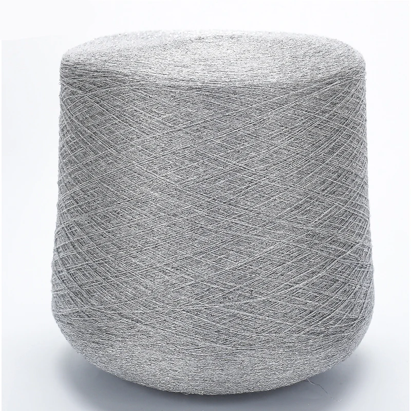 New 500g Soft Thin Gold Silver Silk Wire Mercerized Cotton Yarn for Knitting Baby Organic Fine Crochet Knit Sewing Thread X5313 5