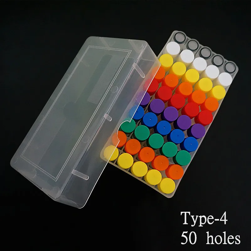 Plastic Cryotube Storage Box 1set + 1.8ml/5ml PP Freezing Tube 50/81/100pcs for Lab Experiment plastic test tubes cell freezing container