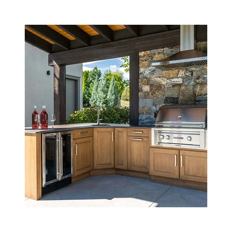 Stainless Steel Outdoor Bbq Kitchen Set High-end And Atmospheric Outdoor Kitchen Bbq Island Cabinets