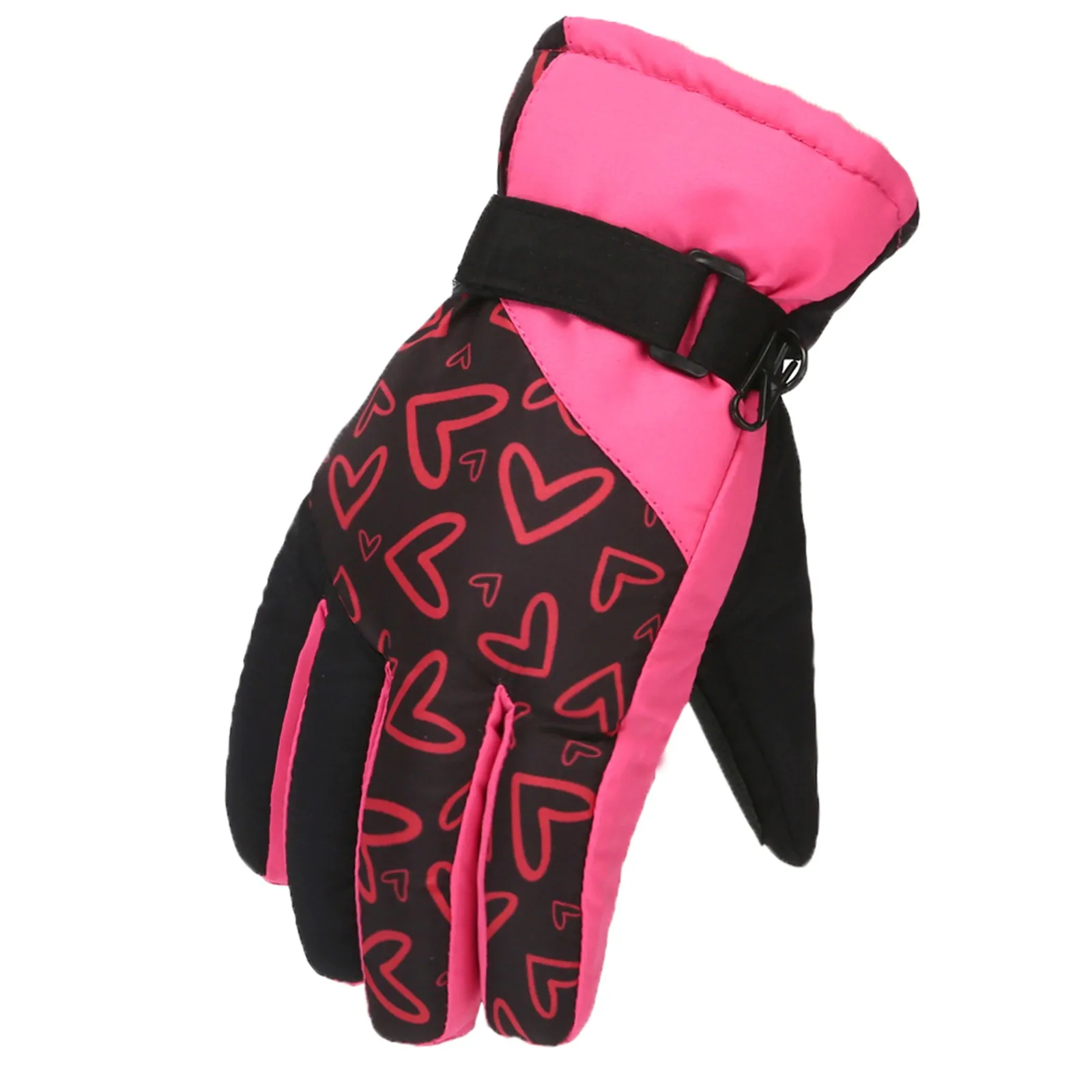 Winter Thicken Children Ski Gloves Cold Weather Waterproof Snowboard Mitten Kids Boys Girls Warm Outdoor Kids Windproof Gloves